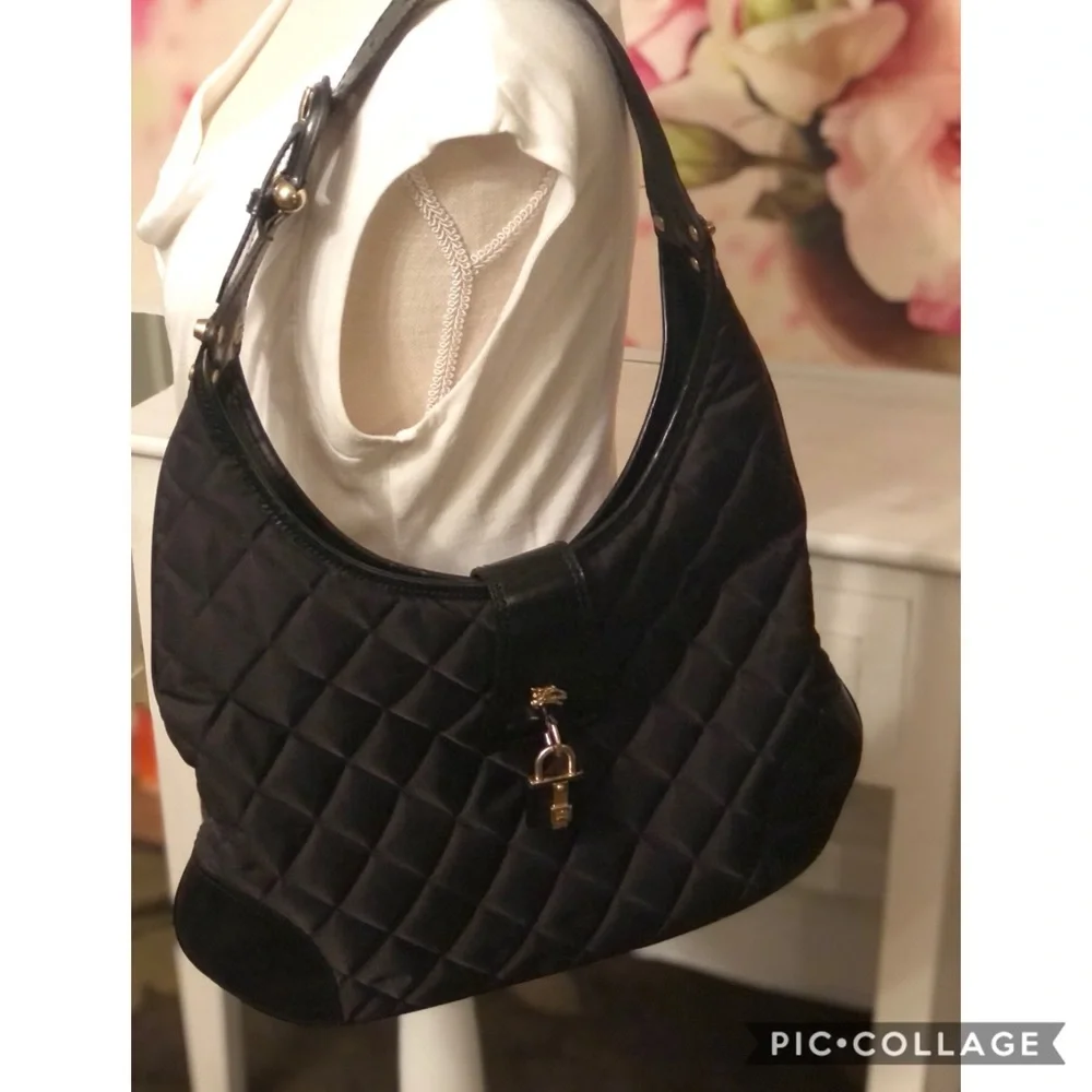 BURBERRY Nova Check Hobo Bag |Quilted Nylon|Authentic|Very Good Condition‎